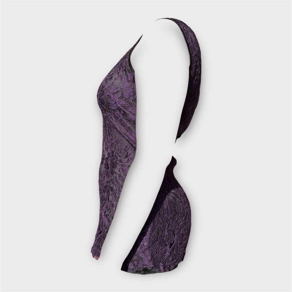 Dolce & Gabbana Deep Purple Lace Top - Picture 2 of 7